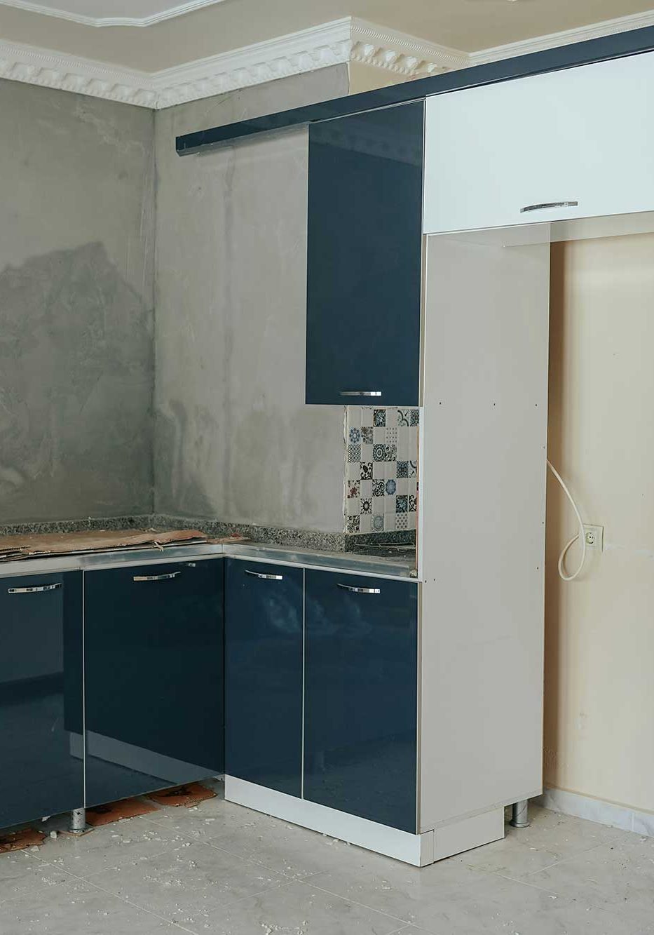 kitchen under construction